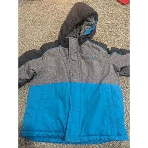 Zero Xposur Kids 3T toddler Blue and Gray Coat with Hood Boys Warm *Flaw